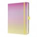 SIGEL Notebook Jolie - Gradient Ice-cream - dotted (dot grid) - A5+ - pink, yellow - hardcover - 200 S. - FSC-certified JB101