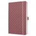 SIGEL Notebook Jolie - lined - approx. A5 - dusty red - hardcover - 174 S. - FSC-certified JN135