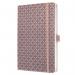 SIGEL Notebook Jolie - lined - approx. A5 - rose - hardcover - 174 S. - FSC-certified JN137