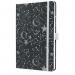 SIGEL Notebook Jolie - Cosmic Fantasy Black - lined - approx. A5 - black, white - hardcover - 174 S. - FSC-certified JN349