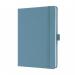 SIGEL Notebook Jolie - lined - approx. A5 - blue - hardcover - 192 S. - FSC-certified JN401