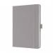 SIGEL Notebook Jolie - lined - approx. A5 - light grey - hardcover - 192 S. - FSC-certified JN403