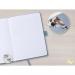 SIGEL Notebook Jolie - lined - approx. A5 - light grey - hardcover - 192 S. - FSC-certified JN403