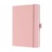 SIGEL Notebook Jolie - lined - approx. A5 - light pink - hardcover - 192 S. - FSC-certified JN405