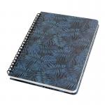 SIGEL Spiral notebook Jolie - Mystic Jungle - dot grid (dotted) - 100 gsm - approx. A5 - black, blue - hardcover - 120 S. - FSC-certified JN602