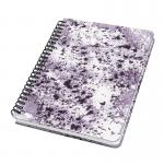 SIGEL Spiral notebook Jolie - Violet Marble - dot grid (dotted) - 100 gsm - approx. A5 - violet, white - hardcover - 120 S. - FSC-certified JN606