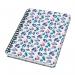 SIGEL Spiral notebook Jolie - Fairy Gems - dotted (dot grid) - 100 gsm - approx. A5 - pink, violet, blue - hardcover - 120 S. - FSC-certified JN616