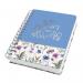 SIGEL JN619 Spiral notebook Jolie - Misty Meadows - approx. A5 - dotted - hardcover - violetbluegreen - 240 p. - 120 gsm - FSC-certified JN619