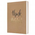 SIGEL JN801 Notebook Jolie - Pure Positivity - approx. A5 - lined - hardcover - brownblackgold - 192 p. - 100 gsm - FSC-certified JN801