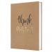 SIGEL JN801 Notebook Jolie - Pure Positivity - approx. A5 - lined - hardcover - brownblackgold - 192 p. - 100 gsm - FSC-certified JN801