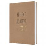 SIGEL Notebook Jolie - Pure Success - lined - approx. A5 - brown, black, gold - hardcover - 192 S. - FSC-certified JN803