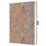 SIGEL Notebook Jolie - Pure Wildflowers - lined - approx. A5 - brown, pink, blue, purple - hardcover - 192 S. - FSC-certified JN853