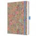 SIGEL Notebook Jolie - Pure Wildflowers - lined - approx. A5 - brown, pink, blue, purple - hardcover - 192 S. - FSC-certified JN853