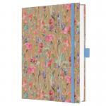 SIGEL JN853 Notebook Jolie - Pure Wildflowers - approx. A5 - lined - hardcover - brownpinkbluepurple - 192 p. - 100 gsm - FSC-certified JN853