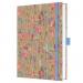 SIGEL JN853 Notebook Jolie - Pure Wildflowers - approx. A5 - lined - hardcover - brownpinkbluepurple - 192 p. - 100 gsm - FSC-certified JN853
