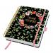 SIGEL Daily diary Jolie undated - Flower Love - approx. A5 - black, pink - hardcover - 2 pages = notes on the left / planning page on the right - 240  JP200
