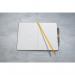 SIGEL Notebook Linescape - squared - approx. A5 - light grey, yellow - hardcover - 176 S. - FSC-certified LS100