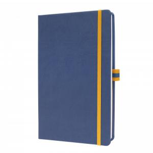 SIGEL Notebook Linescape - squared - approx. A5 - blue, yellow -