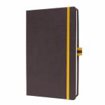 SIGEL LS107 Notebook Linescape Sun - approx. A5 - lined - hardcover - dark greyyellow - 176 p. - FSC-certified LS107