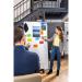 SIGEL MU020 Agile whiteboard Meet up - silver frame - 90 x 180 x 1,70 cm - whitesilver  MU020
