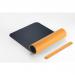 SIGEL Desk pad - imitation leather - yellow, grey - double sided - 80 x 30 cm SA601