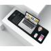 SIGEL Desk pad - imitation leather - black - double sided - 80 x 30 cm SA604