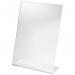 SIGEL TA210 Table-top display frame - 21,30 x 30,20 x 7,80 cm - A4 - slanted - single-sided presentation - crystal clear - acrylic (PMMA) TA210
