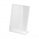 SIGEL TA212 Table-top display frame - 15 x 21,50 x 6,50 cm - A5 - slanted - single-sided presentation - crystal clear - acrylic (PMMA) TA212