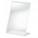 SIGEL TA214 Table-top display frame - 10,60 x 15,50 x 5,30 cm - A6 - slanted - single-sided presentation - crystal clear - acrylic (PMMA) TA214