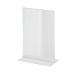 SIGEL TA222 Table-top display frame - 15 x 21,50 x 5,30 cm - A5 - upright - double-sided presentation - crystal clear - acrylic (PMMA) TA222