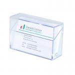 SIGEL VA110 Business card box - for up to 100 business cards - crystal clear - 1 piece VA110