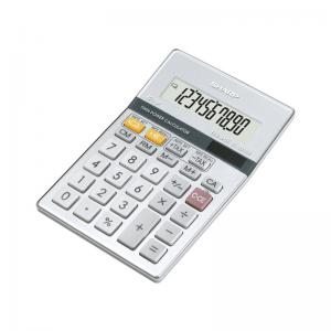 Sharp Silver 10-Digit Semi-Desktop Calculator EL-331ER SH02444