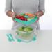 Sistema Salad Max to Go Coloured Clip 1.63L Clear 21357 SIS21357