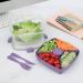 Sistema Salad Max to Go Coloured Clip 1.63L Clear 21357 SIS21357