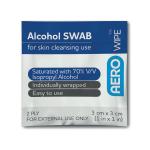Aero Healthcare 70% Isopropyl Alcohol Swabs 3x3cm (Pack of 100) AW7100 SJA00203