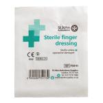 St John Ambulance Finger Dressing 35x35mm (Highly absorbent pad cushions the wound) F90111 SJA75173