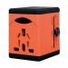 Swordfish VariPlug Univers Travel Adapter Orange 40253 SK00797