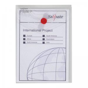 Snopake Polyfile P File Wallet Portrait A6 Clear 5 Pack 13293 SK04282