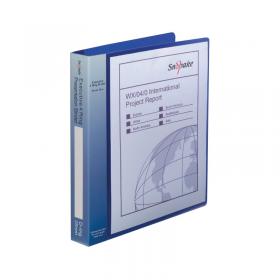 Snopake Executive Presentation 4D-Ring Binder A4 Electra Blue 13387 SK04440