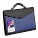 Snopake 13 Part Presentation Organiser Foolscap Blue and Black 13521 SK04860