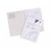 The photo shows five clear A4 Snopake Display Books, each with a TwinFile Presentation File. The books are neatly arranged and ready to store important documents, with the clear covers allowing for easy identification and organization.