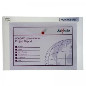 Snopake Polyfile Classic Foolscap Clear Pack of 5 11154X SK11154