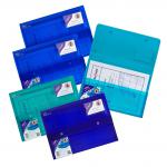Snopake PolyPlus Electra Wallet A4 Assorted (Pack of 5) 11756 SK11756