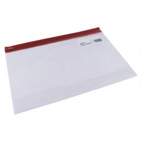 Snopake Zippa-Bag S Classic A4 Plus Red (25 Pack) 12805 SK12805