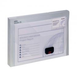 Snopake 25mm Capacity Document Box A4 Clear 12849 SK12849