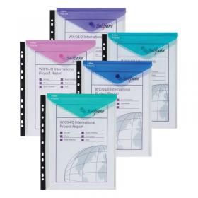 Snopake Polyfile Ring Binder Wallet A4 Assorted (Pack of 5) 15695 SK21378