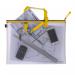 Snopake EVA Mesh High Capacity Project Zippa Bag A4 405x280mm Yellow 15873 SK22232