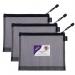 Snopake Eva Mesh Zippa-Bag High Capacity A5 Black (Pack of 3) 15880 SK22249