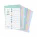 Snopake Reborn Ring Binder 10-Part Index Dividers A4 (Pack of 5) 15928 SK22380