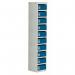 Locker - Post Box Blue Doors 100 Series Floor Mount 10 Box 306615